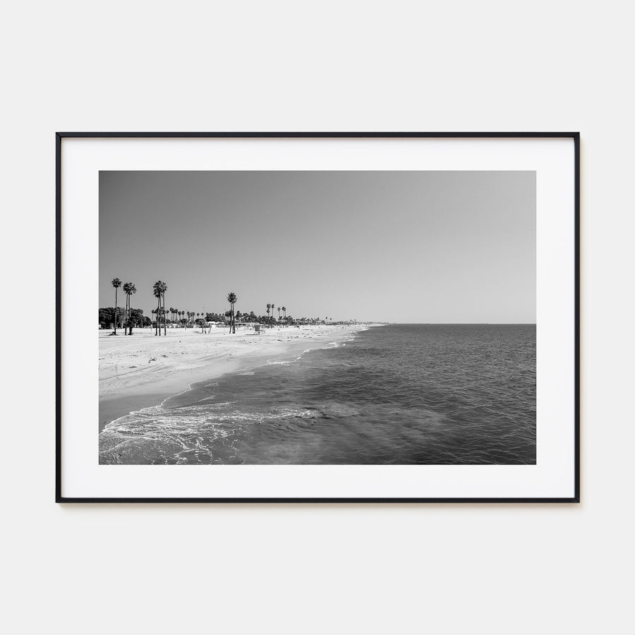 Hermosa Beach Landscape B&W Poster