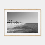 Hermosa Beach Landscape B&W Poster