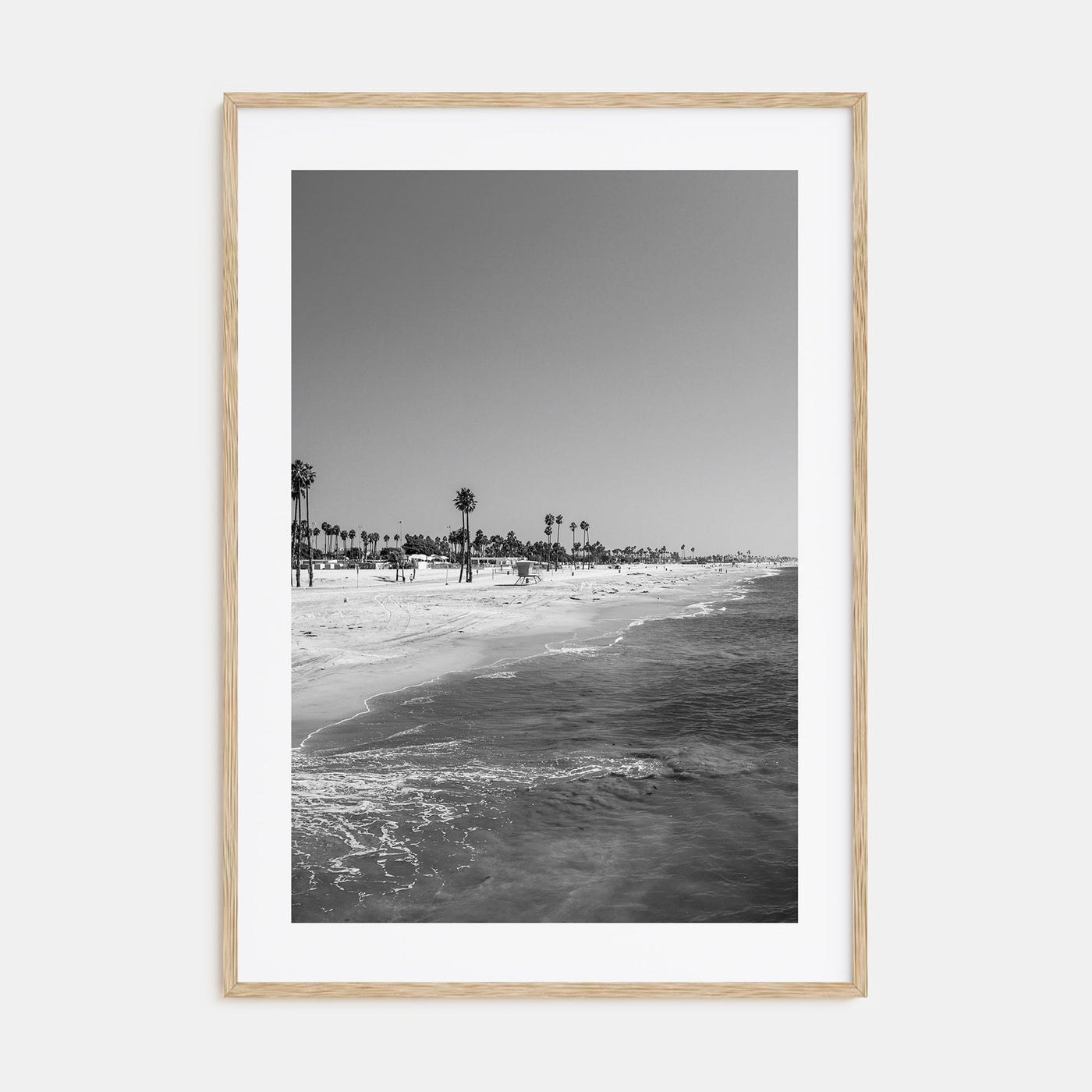 Hermosa Beach Photo B&W Poster