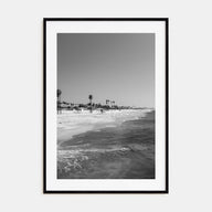 Hermosa Beach Photo B&W Poster