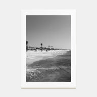 Hermosa Beach Photo B&W Poster