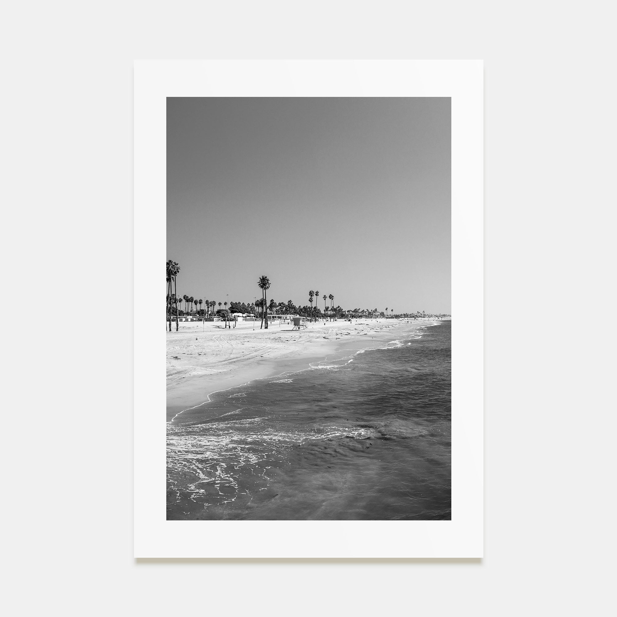 Hermosa Beach Photo B&W Poster