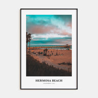 Hermosa Beach Portrait Color Poster