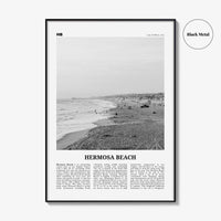 Hermosa Beach Print Black and White No 1, Hermosa Beach Wall Art, Hermosa Beach Poster, Hermosa Beach Photo, California, USA