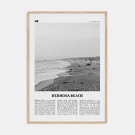 Hermosa Beach Travel B&W No 1 Poster