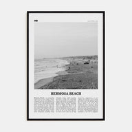 Hermosa Beach Travel B&W No 1 Poster