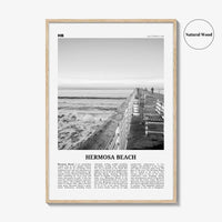 Hermosa Beach Print Black and White No 2, Hermosa Beach Wall Art, Hermosa Beach Poster, Hermosa Beach Photo, California, USA, United States