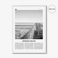 Hermosa Beach Print Black and White No 2, Hermosa Beach Wall Art, Hermosa Beach Poster, Hermosa Beach Photo, California, USA, United States