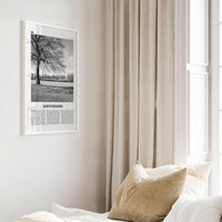 Hertfordshire Print Black and White, Hertfordshire Wall Art, Hertfordshire Poster, Hertfordshire Photo, Hertfordshire Map, England, UK