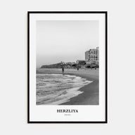 Herzliya Portrait B&W Poster