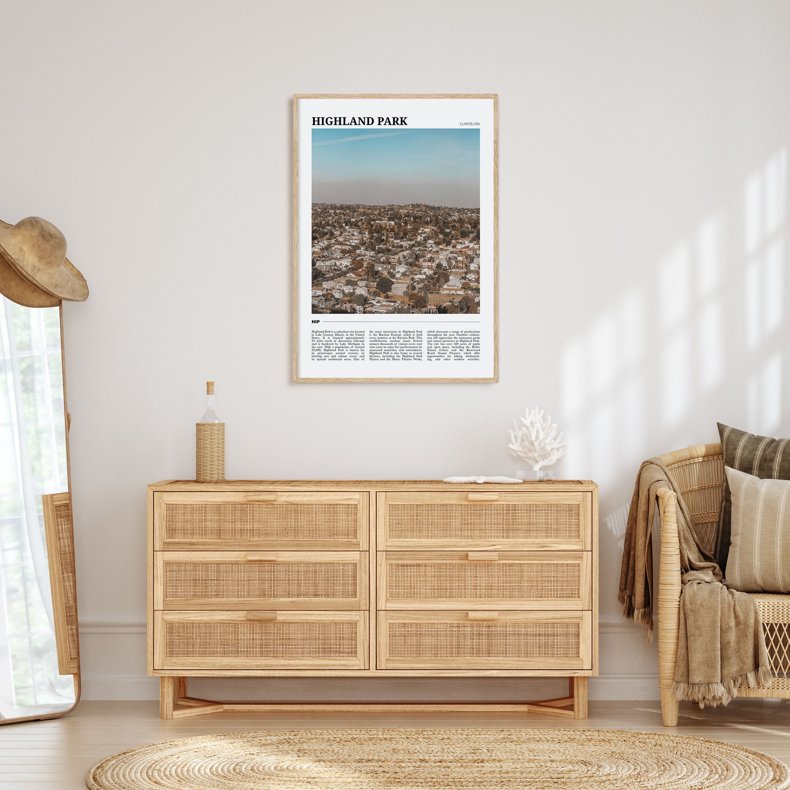 Highland Park Travel Color Poster