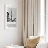 Hildesheim Print Black and White, Hildesheim Wall Art, Hildesheim Poster, Hildesheim Photo, Hildesheim Wall Décor, Hildesheim Map, Germany