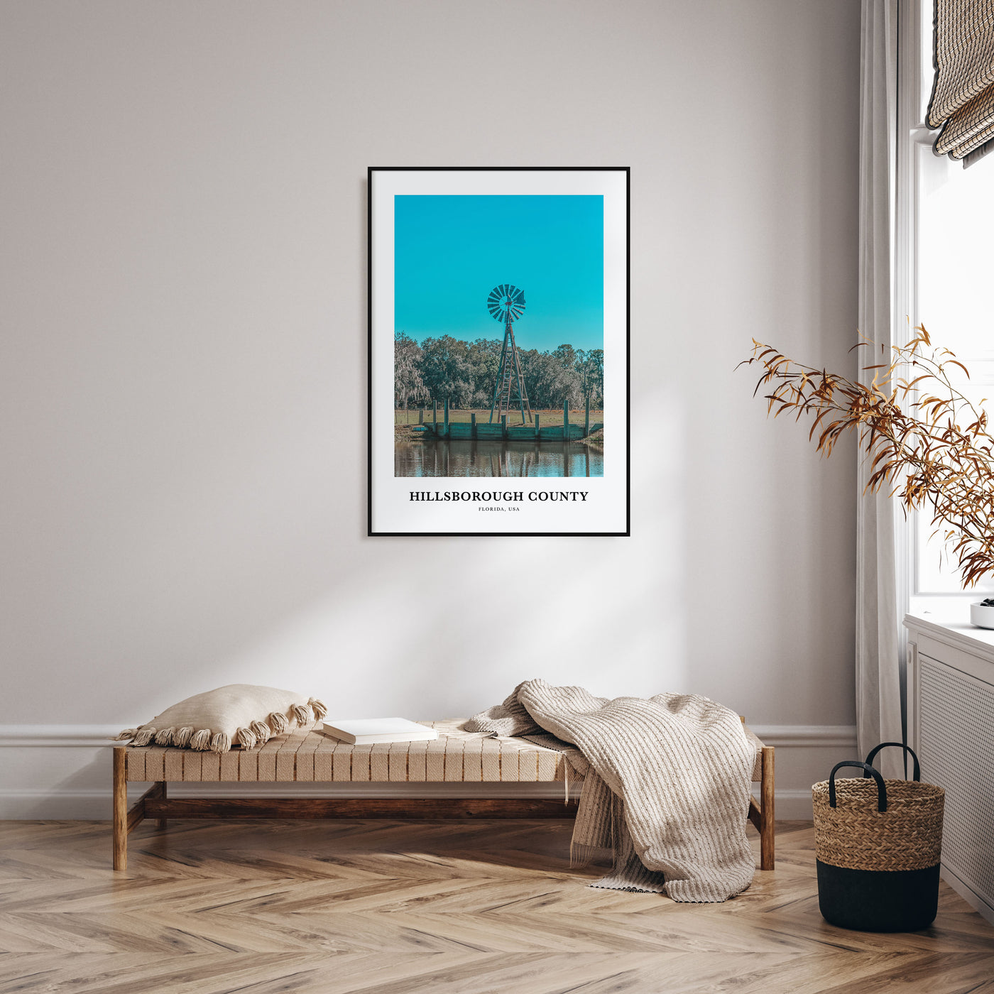 Hillsborough County Portrait Color Poster