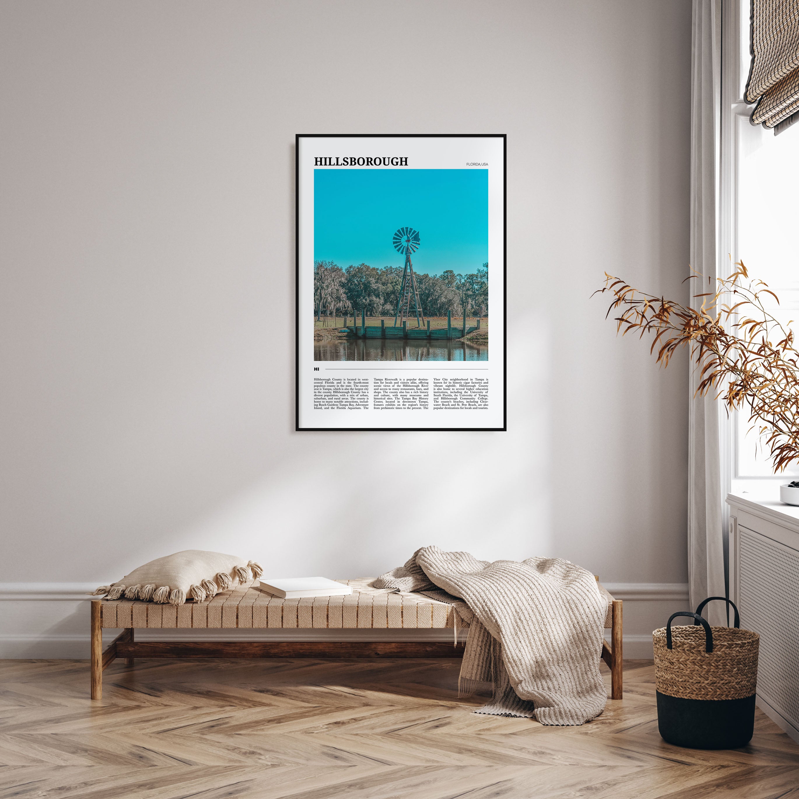 Hillsborough County Travel Color Poster