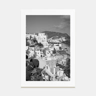 Hillside Houses Photo B&W No 1 Poster