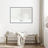 Hilo Map Landscape Poster