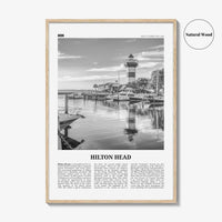 Hilton Head Island Print Black and White, Hilton Head Wall Art, Hilton Head Poster, Hilton Head Photo, Hilton Head Wall, South Carolina, USA