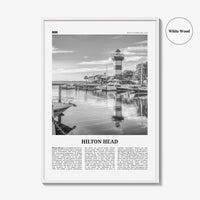 Hilton Head Island Print Black and White, Hilton Head Wall Art, Hilton Head Poster, Hilton Head Photo, Hilton Head Wall, South Carolina, USA