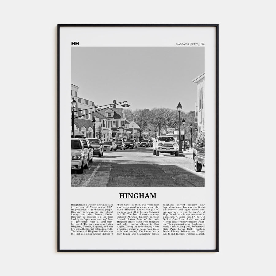 Hingham Travel B&W Poster