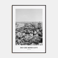 Ho Chi Minh City Portrait B&W Poster