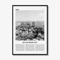 Ho Chi Minh City Print Black and White, Ho Chi Minh City Wall Art, Ho Chi Minh City Poster, Ho Chi Minh City, Vietnam, Saigon, Sài Gòn, Asia