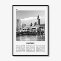 Hoboken Print Black and White No 2, Hoboken Wall Art, Hoboken Poster, Hoboken Photo, Hoboken Décor, New Jersey, USA, United States