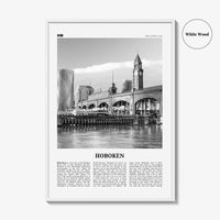 Hoboken Print Black and White No 2, Hoboken Wall Art, Hoboken Poster, Hoboken Photo, Hoboken Décor, New Jersey, USA, United States