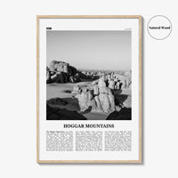 Hoggar Mountains Print Black and White, Hoggar Wall Art, Hoggar Poster, Hoggar Photo, Hoggar Wall Décor, Africa