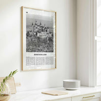 Hohenzollern Print Black and White, Hohenzollern Wall Art Hohenzollern Poster Hohenzollern Photo Hohenzollern Décor Hohenzollern Map Germany