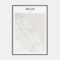 Hoi An Map Portrait Poster