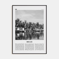 Hoi An Travel B&W Poster