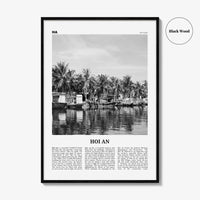 Hoi An Print Black and White, Hoi An Wall Art, Hoi An Poster, Hoi An Photo, Hoi An Wall Décor, Hoi An Map, Vietnam