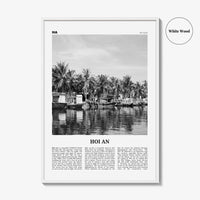 Hoi An Print Black and White, Hoi An Wall Art, Hoi An Poster, Hoi An Photo, Hoi An Wall Décor, Hoi An Map, Vietnam
