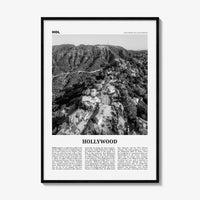 Hollywood Print Black and White, Hollywood Wall Art, Hollywood Poster, Hollywood, Los Angeles, California, USA, United States, North America