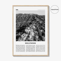 Hollywood Print Black and White, Hollywood Wall Art, Hollywood Poster, Hollywood, Los Angeles, California, USA, United States, North America