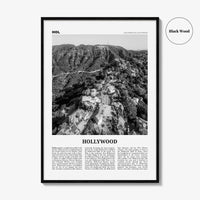 Hollywood Print Black and White, Hollywood Wall Art, Hollywood Poster, Hollywood, Los Angeles, California, USA, United States, North America