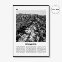 Hollywood Print Black and White, Hollywood Wall Art, Hollywood Poster, Hollywood, Los Angeles, California, USA, United States, North America