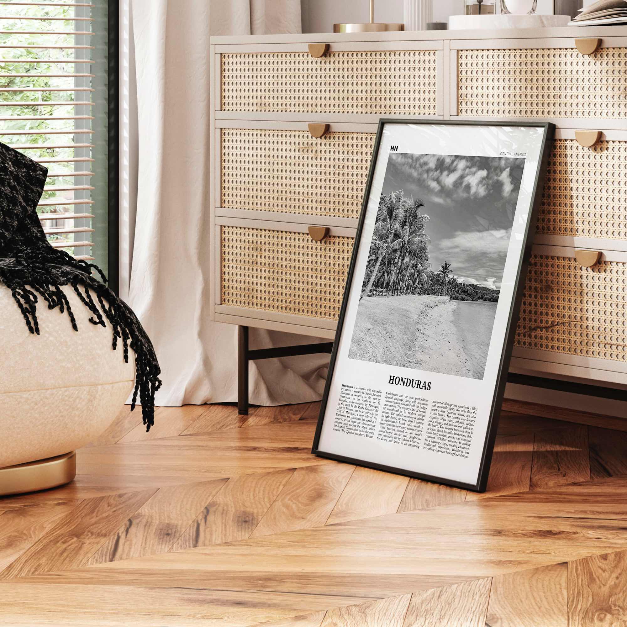 Honduras Print Black and White No 1, Honduras Wall Art, Honduras Poster, Honduras Photo, Honduras Wall Decor, Tegucigalpa, Central America