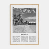 Honduras Travel B&W No 1 Poster
