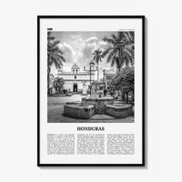 Honduras Print Black and White No 2, Honduras Wall Art, Honduras Poster, Honduras Photo, Honduras Wall Decor, Tegucigalpa, Central America