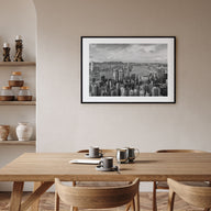 Hong Kong Landscape B&W Poster