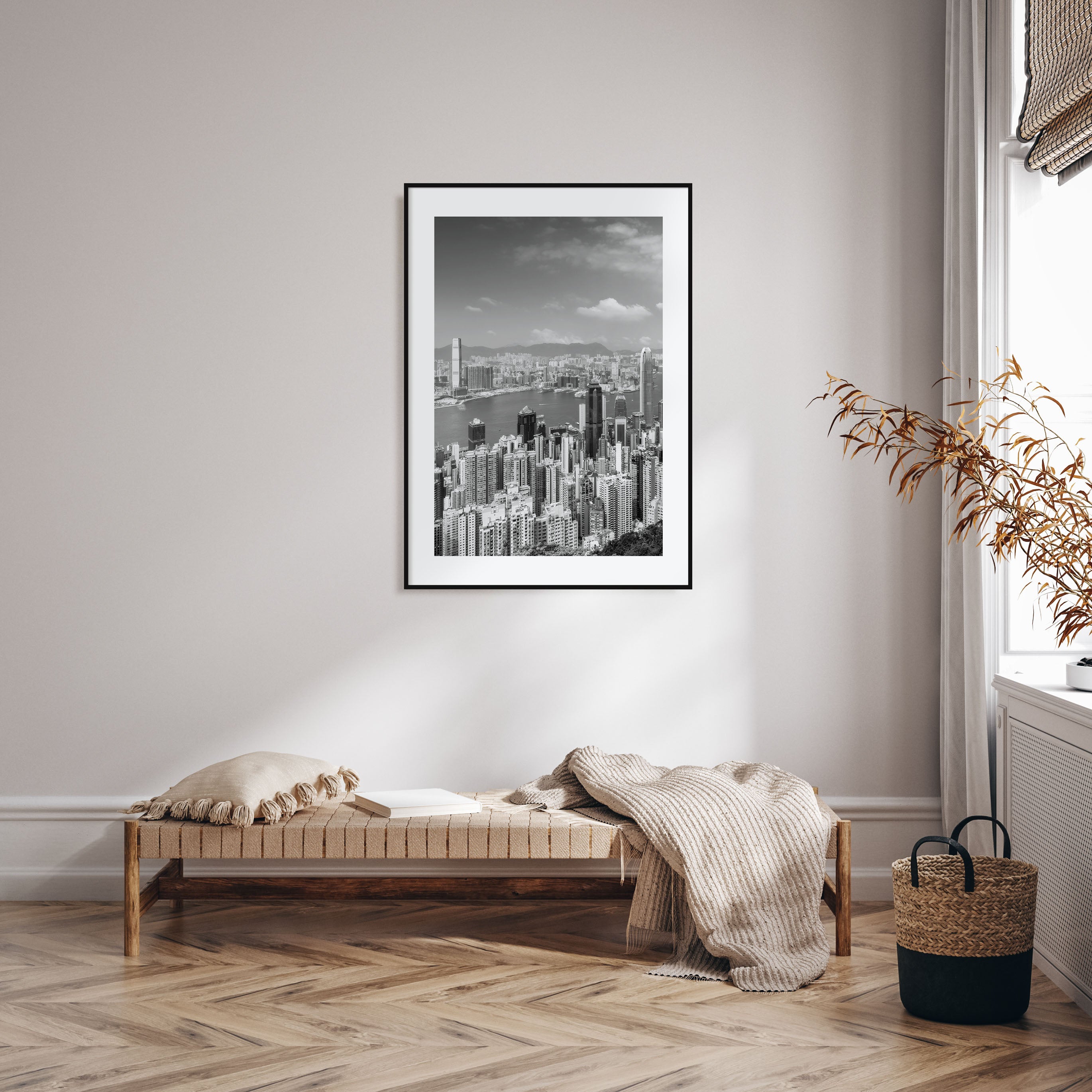 Hong Kong Photo B&W No 1 Poster