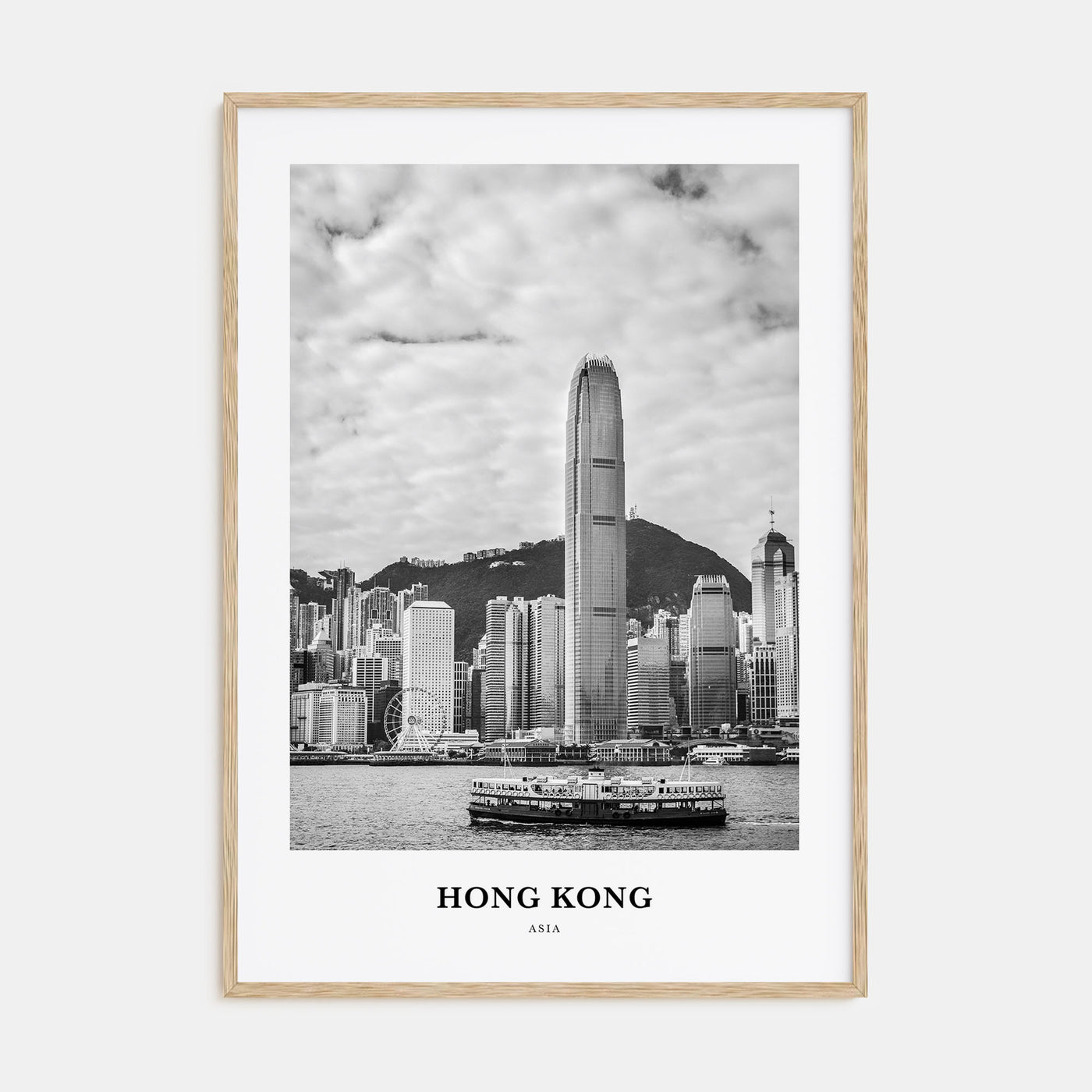 Hong Kong Portrait B&W No 3 Poster