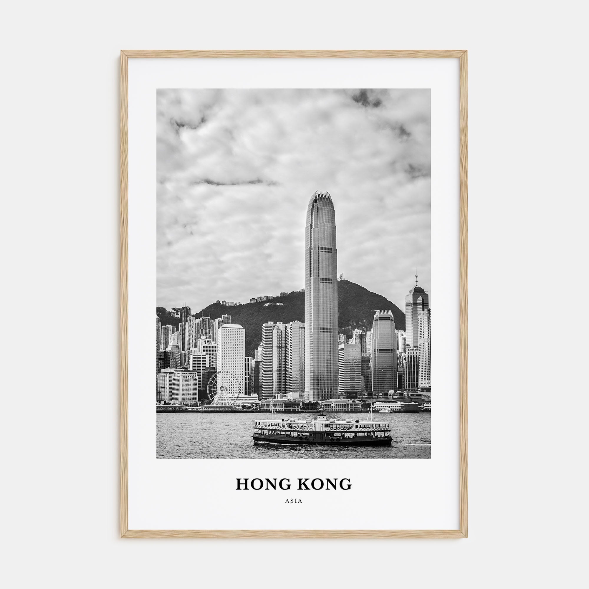 Hong Kong Portrait B&W No 3 Poster