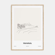 Honolulu Drawn Poster