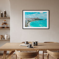 Honolulu Landscape Color Poster