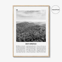 Hot Springs Print Black and White, Hot Springs Wall Art, Hot Springs Poster, Hot Springs Photo, Hot Springs Wall Décor, Arkansas, USA