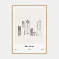 Houston Drawn Poster
