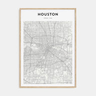 Houston Map Portrait Poster