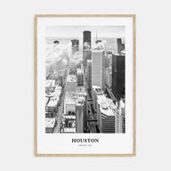 Houston Portrait B&W No 1 Poster